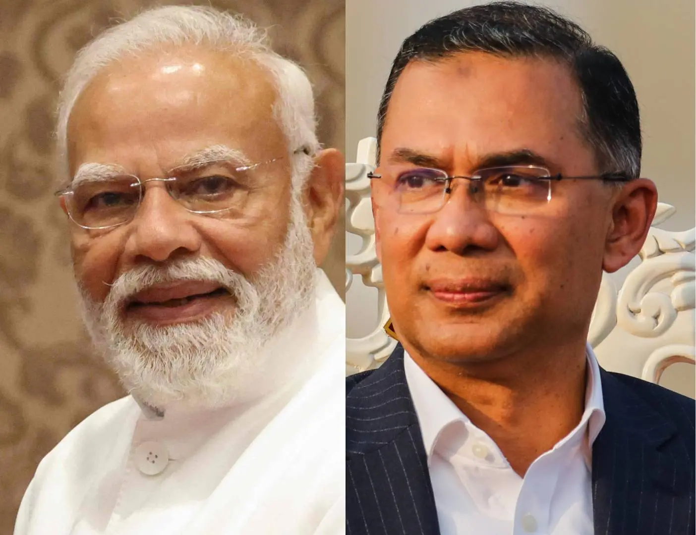 നരേന്ദ്ര മോദി, താരിഖ് റഹ്മാൻ | Photo: PTI, AP