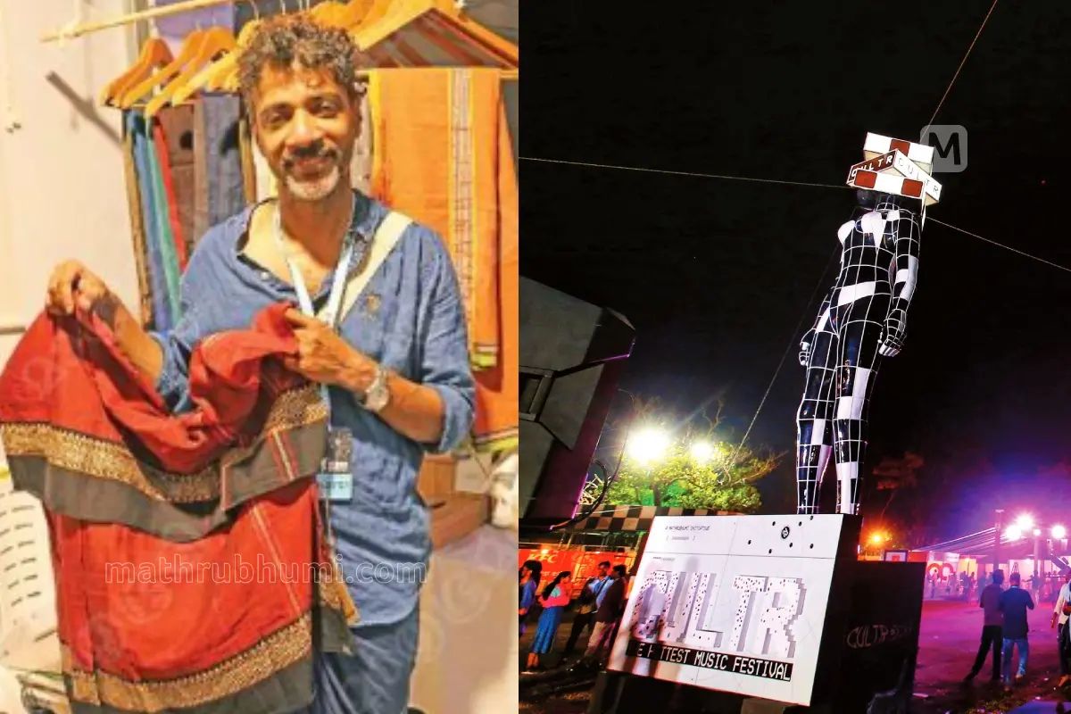 ഉന്‍മേഷ് ദസ്തകിര്‍ ഡിസൈന്‍ മുണ്ടുമായി.