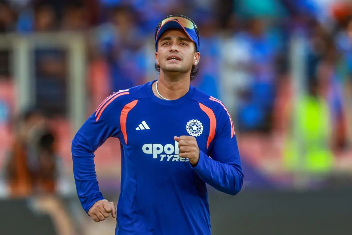 Abhishek Sharma during a warm-up session before the start of the ICC Men's T20 World Cup 2026 match | Photo: ANI