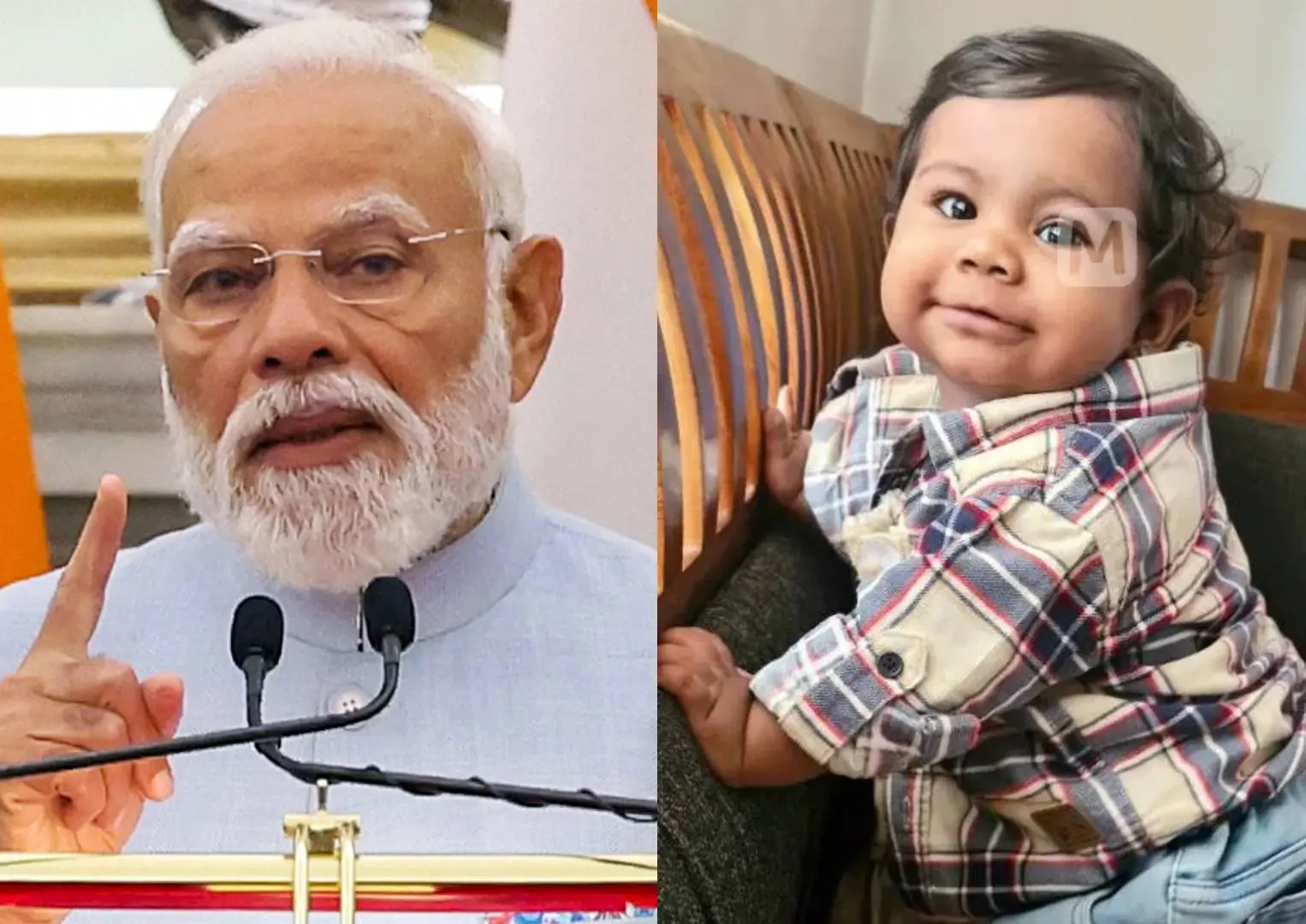 PM Modi, Alin Sherin