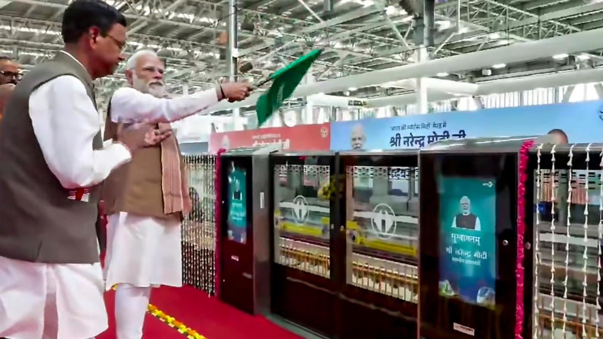 Delhi-Meerut corridor opens: PM Modi flags off Namo Bharat train and Meerut Metro services