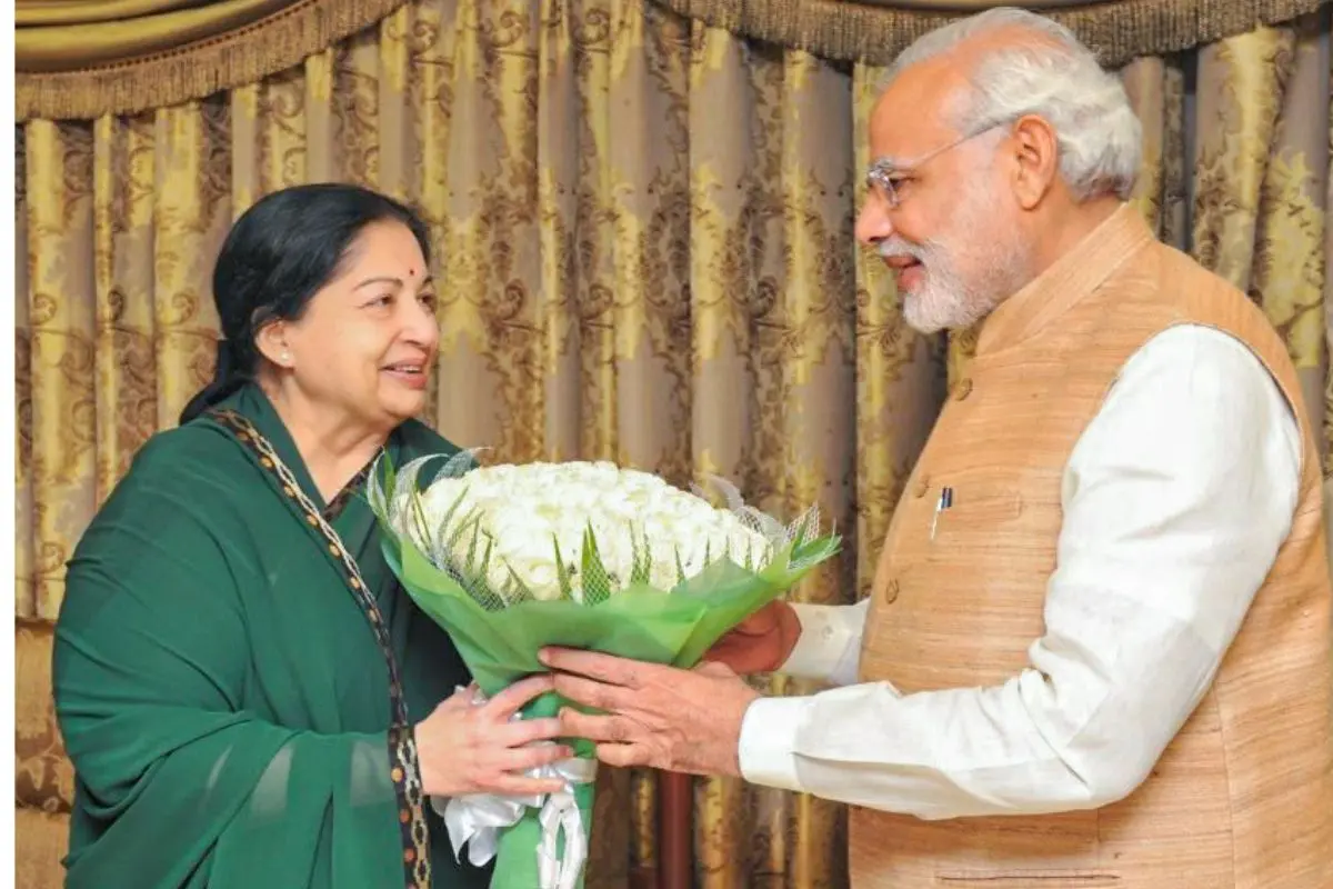 J Jayalalithaa and  Narendra Modi | Photo: File Photo, ANI