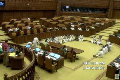 Protests on final day of Kerala Assembly; ruling front says ‘most ineffective Opposition in history’