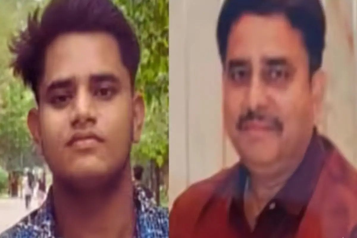 From (L) Akshat and his father Manvendra Singh. | Photos: X