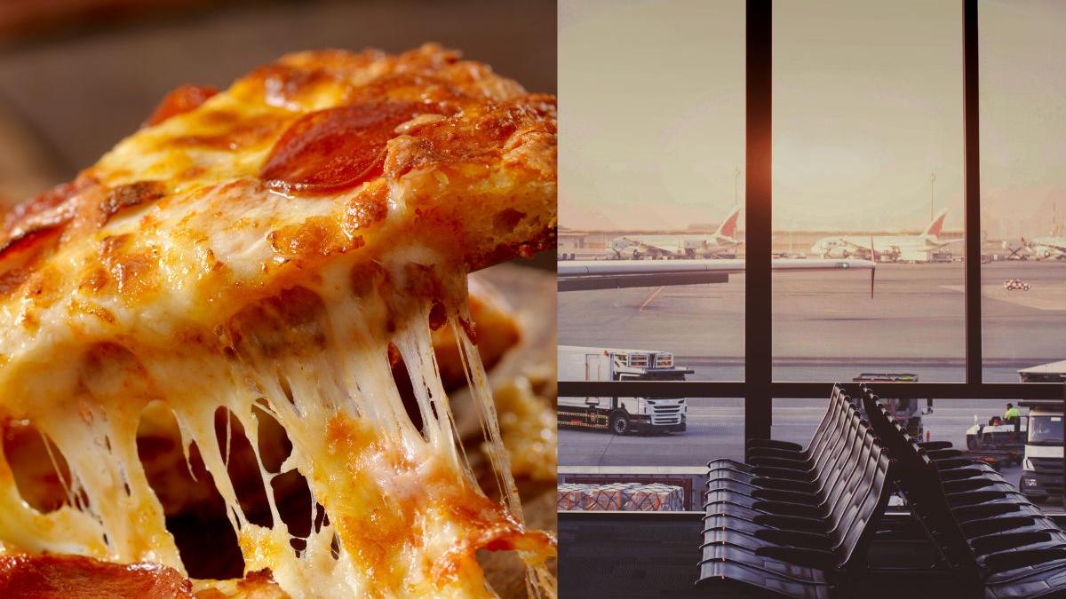 Family orders Domino’s to airport gate to save money- but internet complains about the smell?