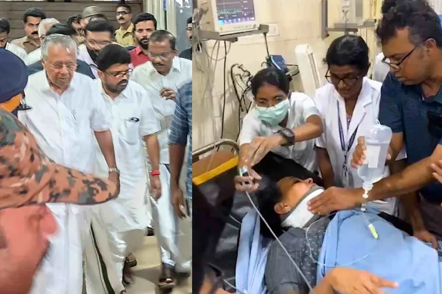 ‘മന്ത്രി വീണയുടെ പരിക്ക് നാടകം’;പ്രതിരോധിക്കാനിറങ്ങി കോൺഗ്രസ്, ആയുധമാക്കി സിപിഎം
