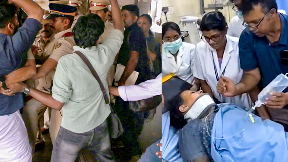 Veena George injury episode: MRI advised; 5 KSU activists arrested