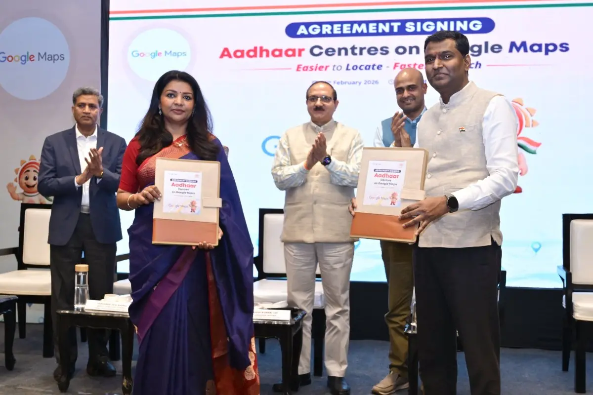 UIDAI and Google partner to show authorised Aadhaar centres on Google Maps | Photo: X/@GoogleIndia