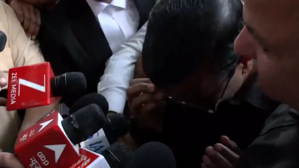 Arvind Kejriwal in tears after verdict
