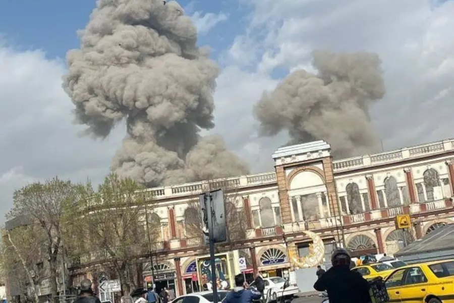 Visuals of the Israeli air strike in Tehran