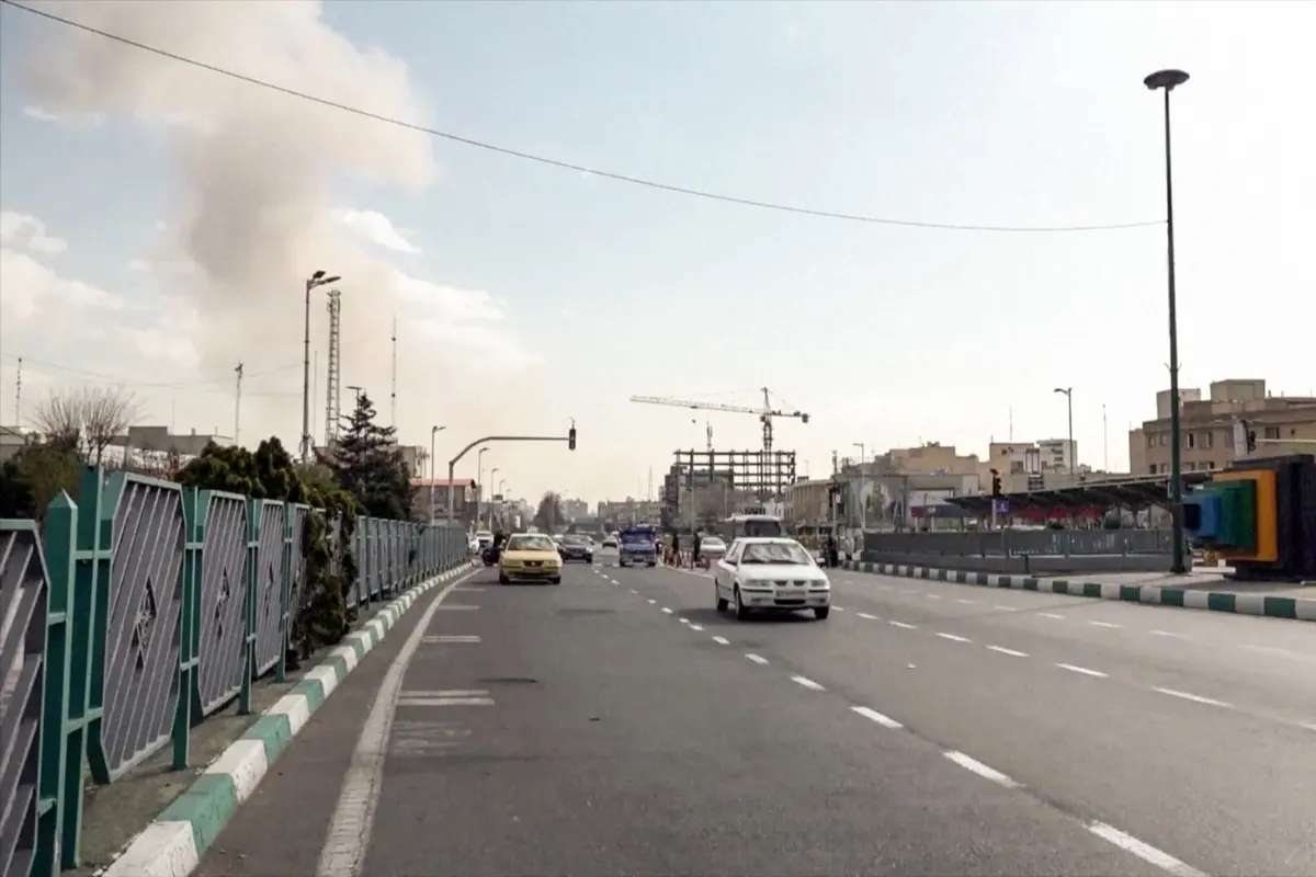 Smoke billows from the Azadi Square area following the pre-emptive strike from Israel and the United States, in Tehran | Photo: ANI