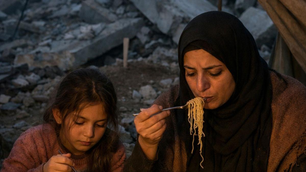 War-torn Ramadan: Family eats beside mass grave in Gaza City