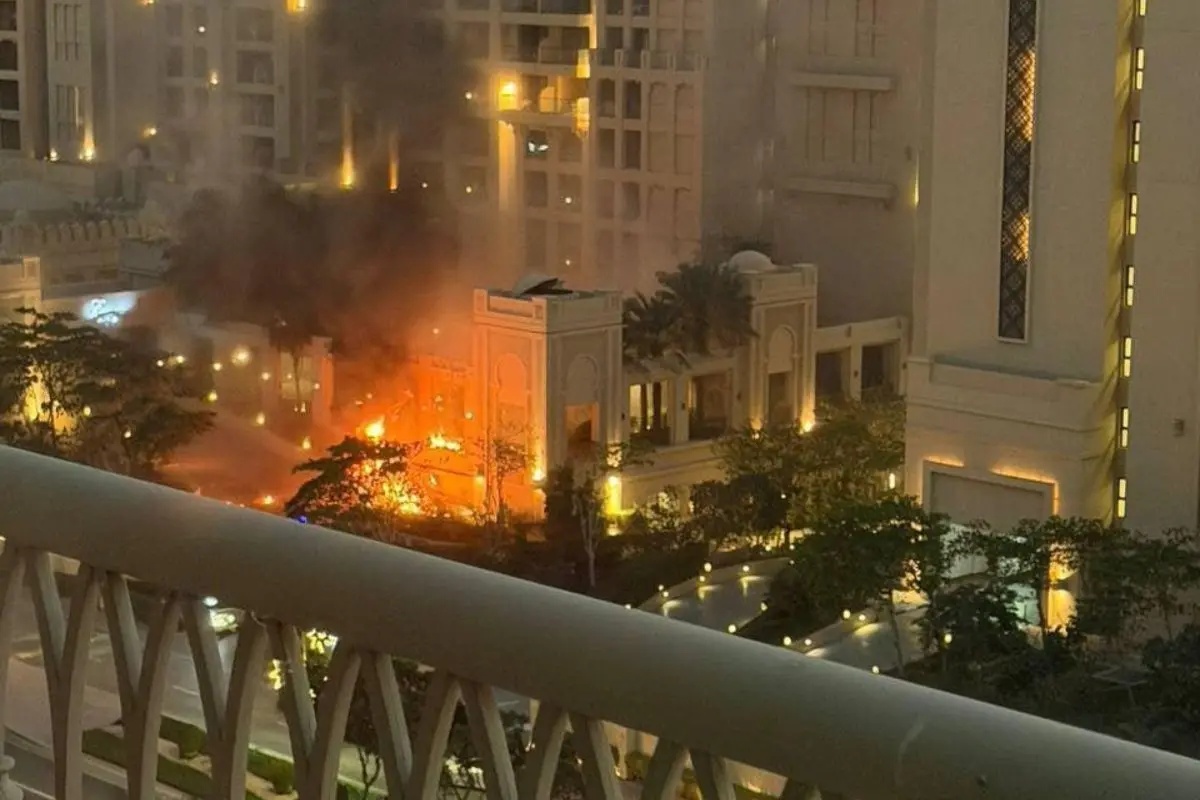 Palm Jumeirah fire