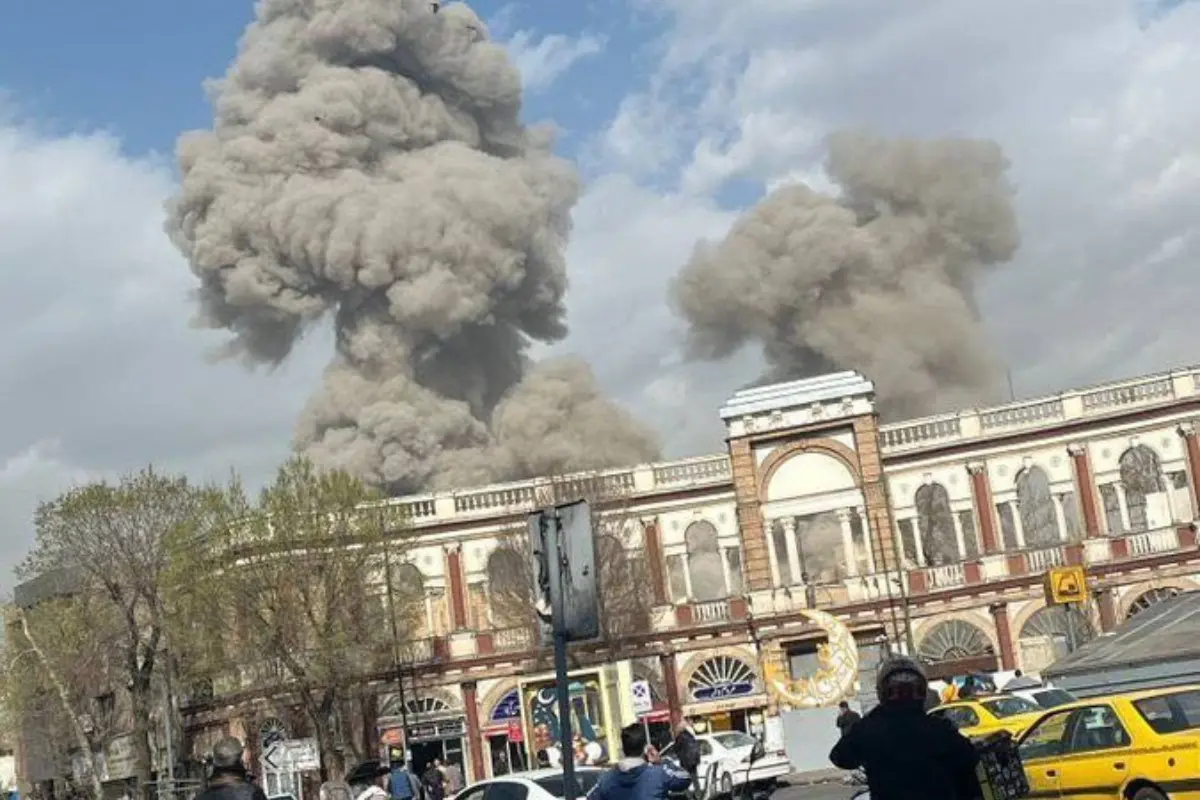 Visuals of the Israeli air strike in Tehran