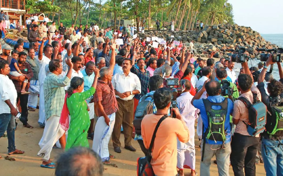 മുനമ്പത്ത് നടന്ന പ്രതിഷേധത്തിൽ നിന്ന് (ഫയൽ ഫോട്ടോ)| ഫോട്ടോ: മാതൃഭൂമി
