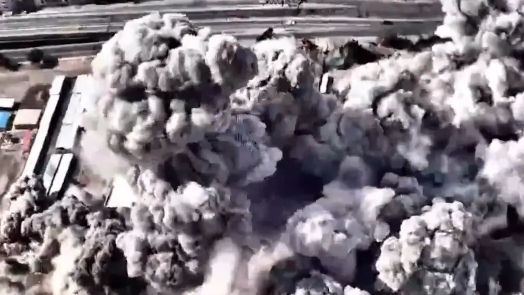 A footage showing the Israeli airstrike in Tehran