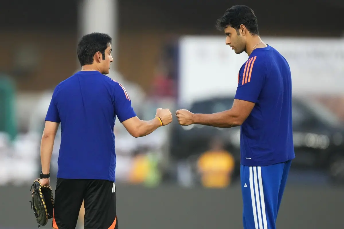 Gautam Gambhir and Shivam Dube | Photo: AP