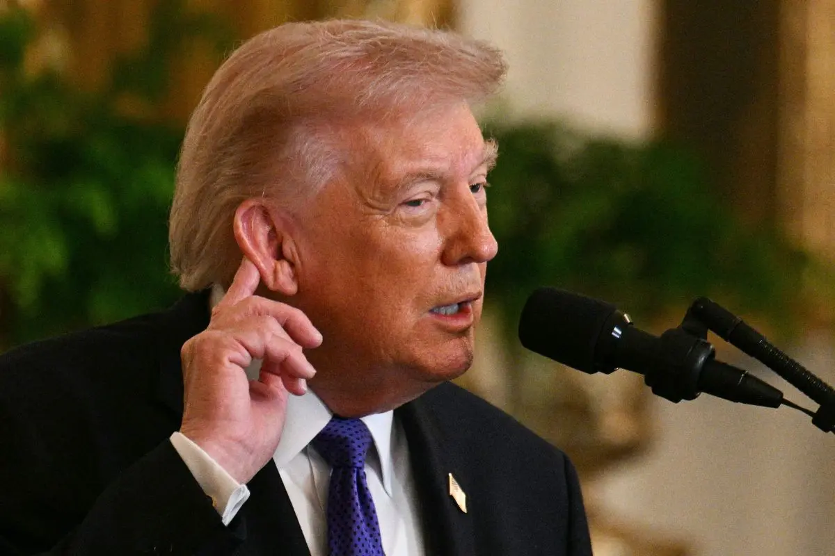 US President Donald Trump speaks during a Medal of Honor ceremony in the East Room of the White House on March 2, 2026, in Washington (Photo: AP)