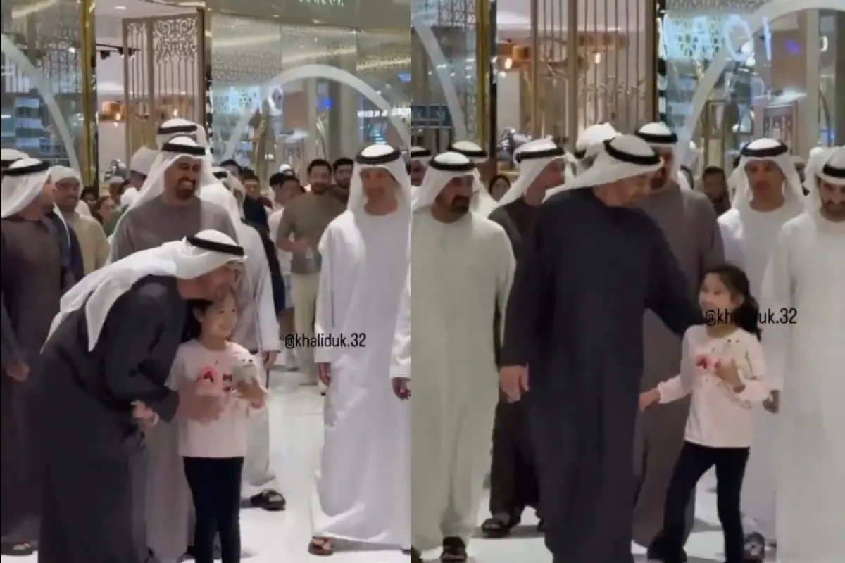 UAE leaders' Dubai Mall visit