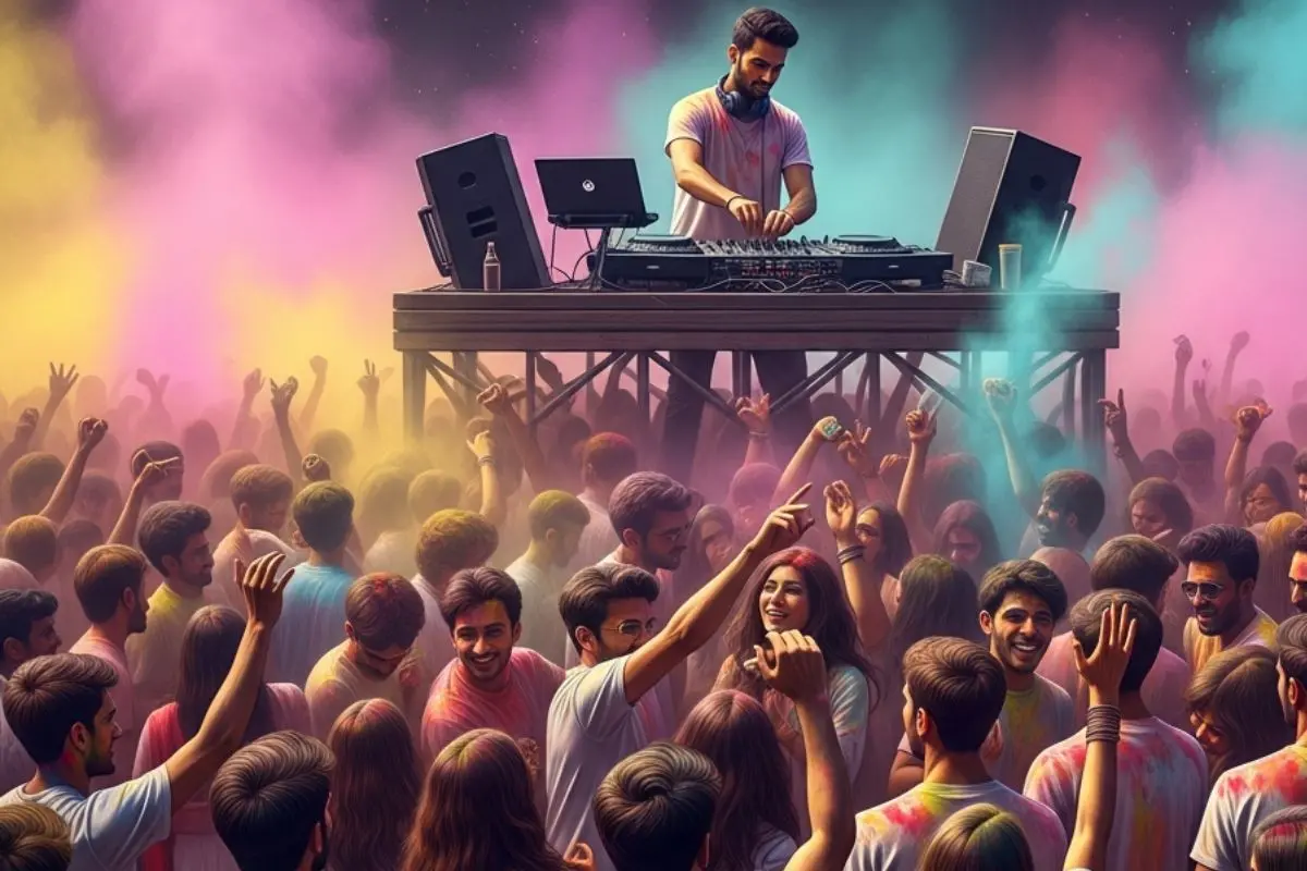 AI image | Holi party