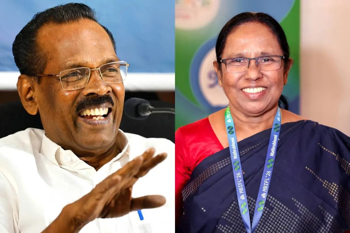 ടി.പി. രാമകൃഷ്ണൻ, കെ.കെ. ശൈലജ | ഫോട്ടോ - മാതൃഭൂമി
