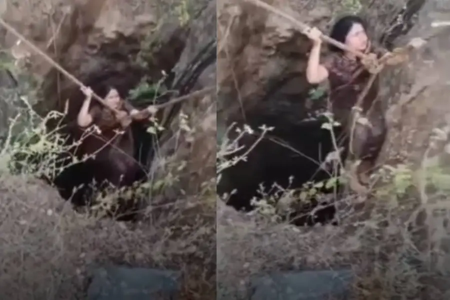 MOTHER SAVES DAUGHTER