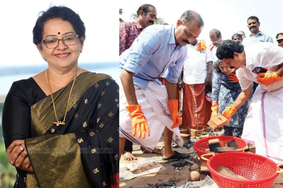 Mallika Sukumaran and VV Rajesh