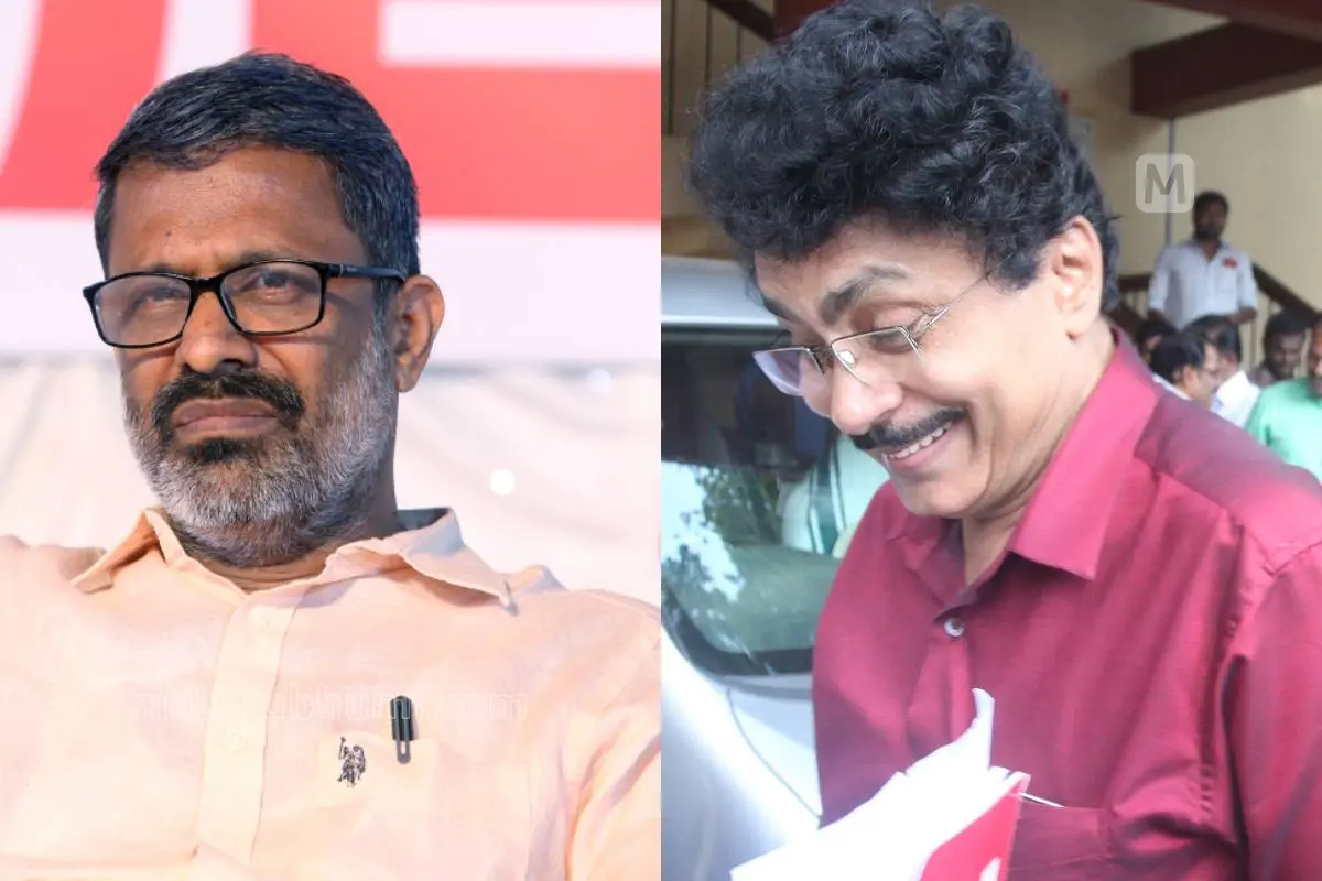 ഇ.എൻ. സുരേഷ് ബാബു, പി.കെ. ശശി | Photo: മാതൃഭൂമി