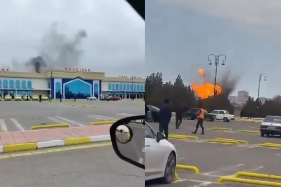 Iranian drone strikes Nakhchivan airport in Azerbaijan