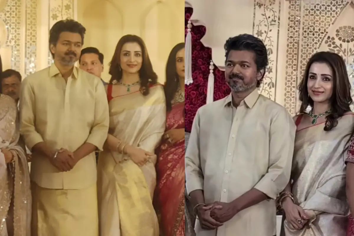 Actor and TVK Chief Vijay Attends Wedding Reception with Trisha