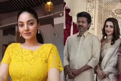 'No! This is not the way!...': Sanam Shetty on Vijay-Trisha appearance at wedding