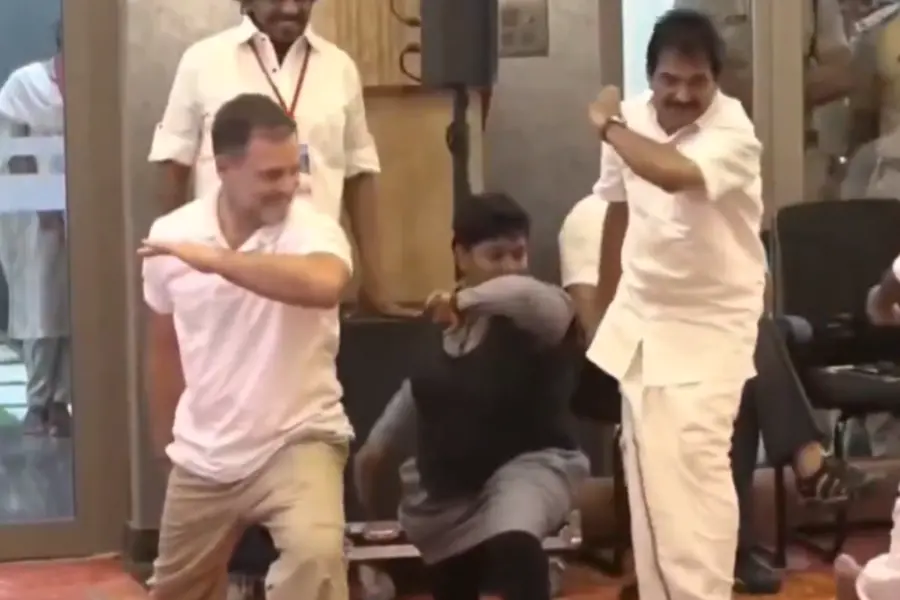 Screengrab of a video shared by Indian National Congress