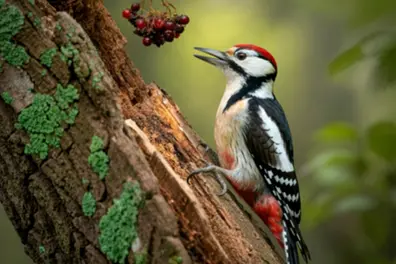 Rare White-naped Woodpecker family spotted in Sitabani forest range near Jim Corbett National Park