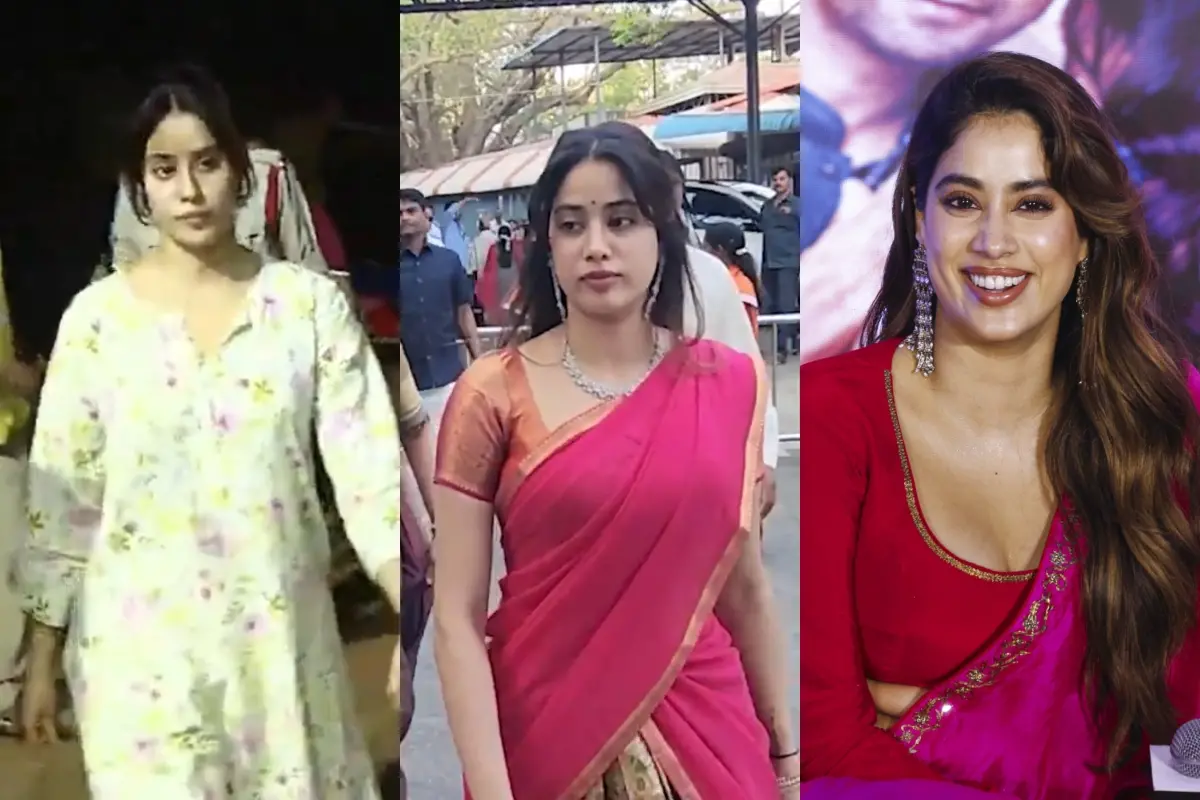 ജാൻവി കപൂർ തിരുപ്പതിയിൽ, ജാൻവി കപൂർ | Photo: Screen grab/ X: Milagro Movies, IANS, PTI