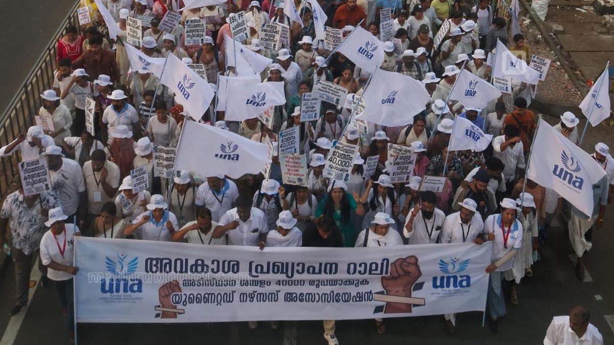Kerala hikes private hospital nurses’ minimum wage to ₹25,450–₹28,000 following strike
