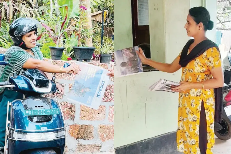 The story of Indulekha and Sharmila the newspaper delivery women of Payyanur
