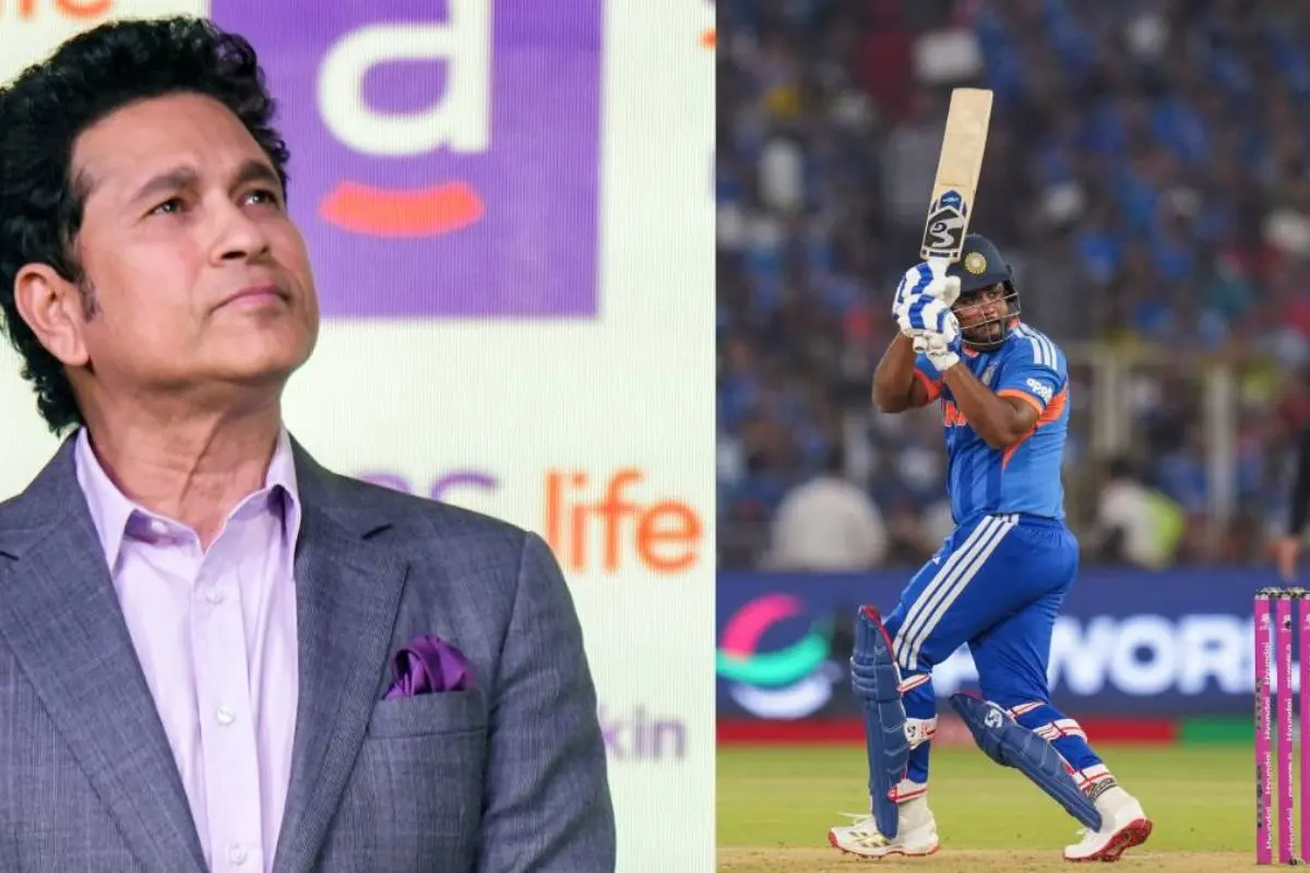 From (L) Sachin Tendulkar, Sanju Samson | Photos: PTI