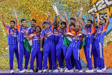 In pics: India lift third T20 World Cup trophy after 96-run win over New Zealand