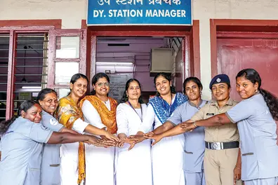 All female team runs Thrissur Railway Station on International Women’s Day