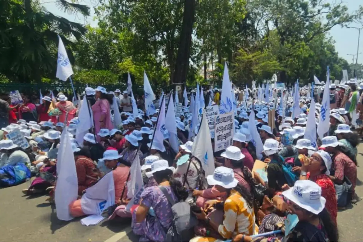 Strike by nurses across private hospitals | Photo: Mathrubhumi