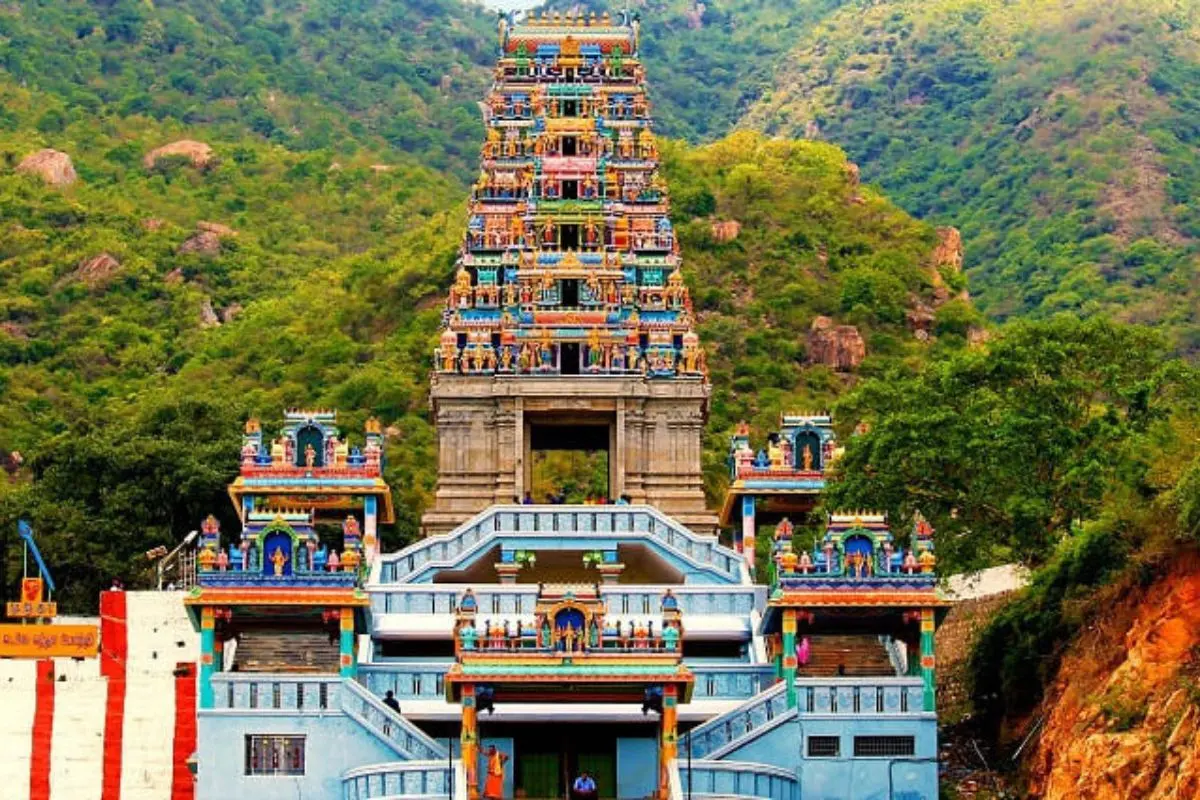 Marudhamalai Subramaniyaswamy Temple, a revered hill shrine dedicated to Lord Murugan, located on the Marudhamalai Hills near Coimbatore in Tamil Nadu.