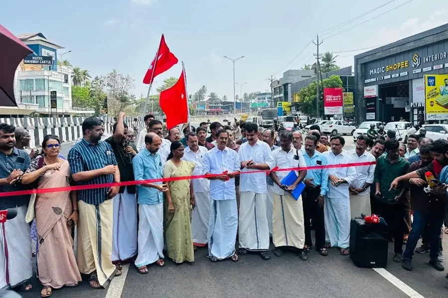 CPM MLA C H Kunhambu formally opened the Thalappady-Chengala stretch of NH-66, already upgraded to six lanes and accessible to the public.