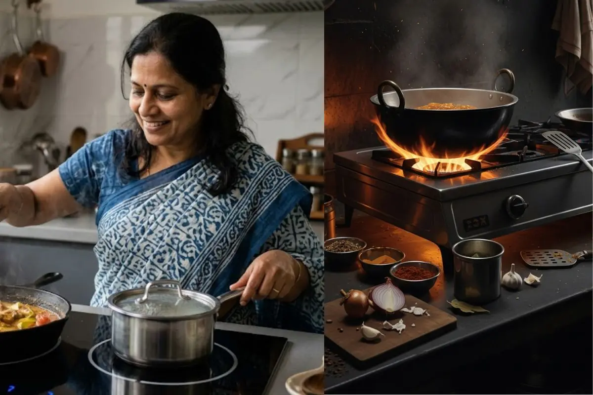 Induction cooktop vs gas stove