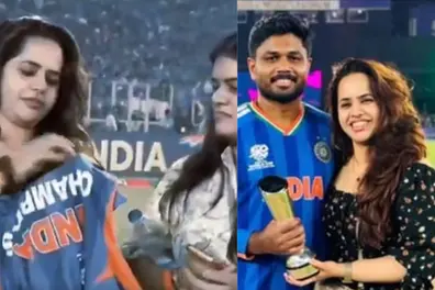 Charulatha carefully wrapping Player of the Tournament trophy with jersey – adorable moment | WATCH