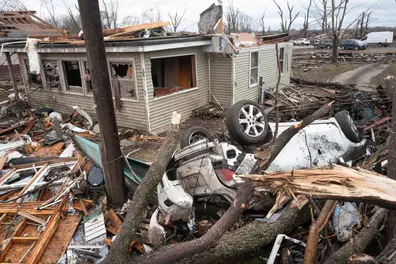Tornadoes kill 2 in northwest Indiana as storms damage buildings in Illinois