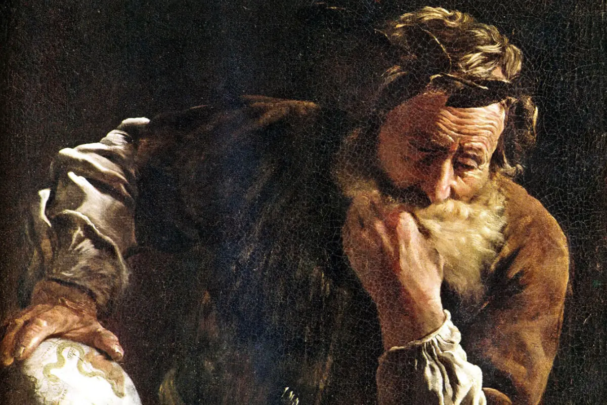 Domenico Fetti's drawing of Archimedes