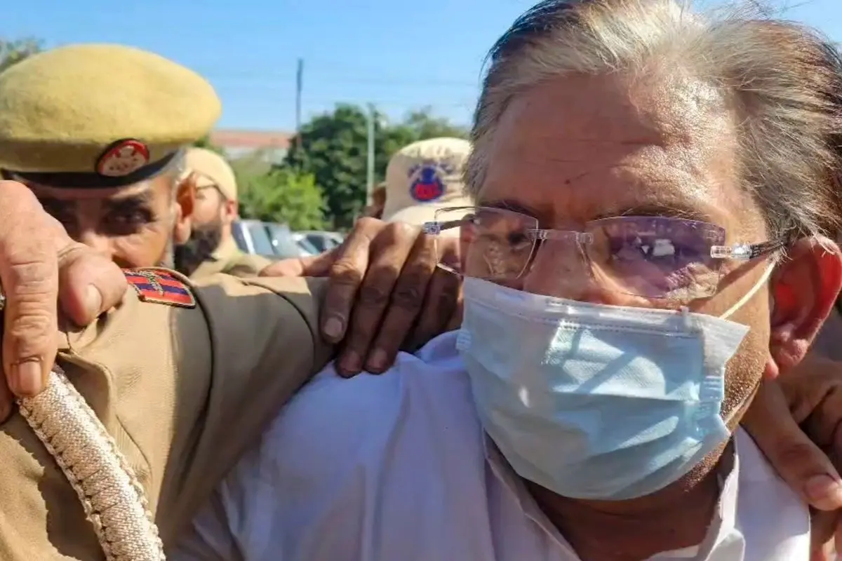 Accused Kamal Singh Jamwal is produced in a court in connection with the attack on National Conference leader Farooq Abdullah, in Jammu, Thursday, March 12, 2026 (Photo: PTI)