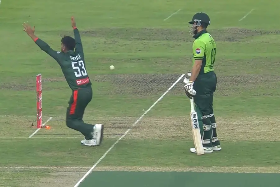 Salman Ali Agha run out