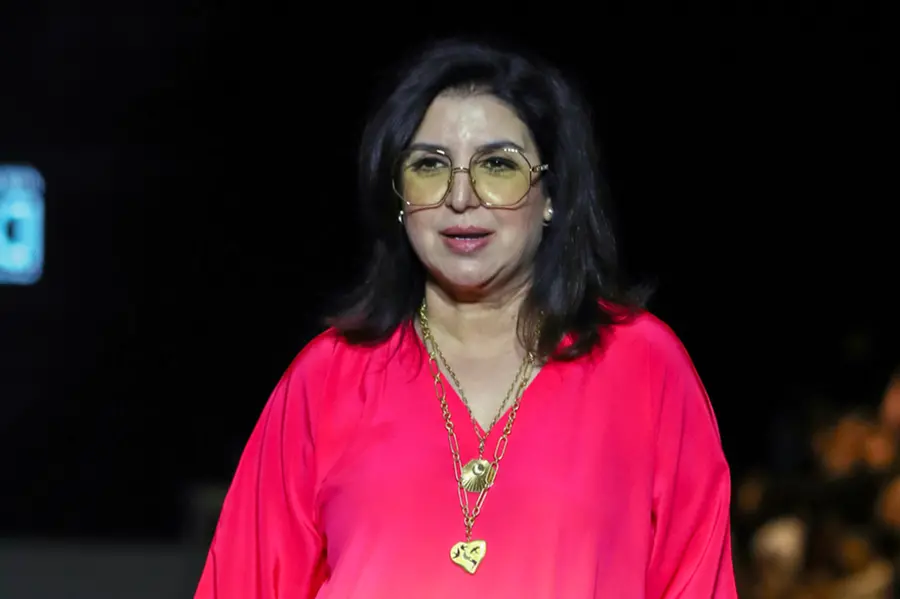 Director Farah Khan explaining in a talk show that she started her YouTube channel to fund her three children's college education