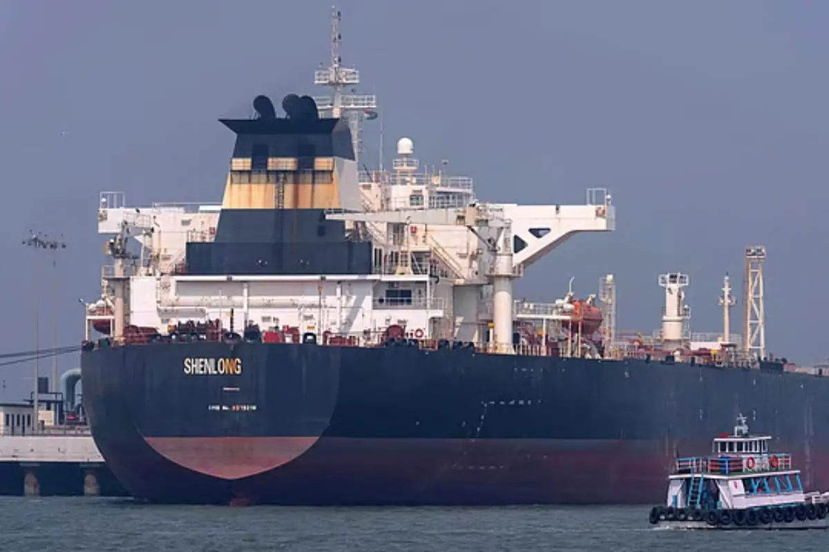 An Indian liquefied petroleum gas (LPG) tanker.